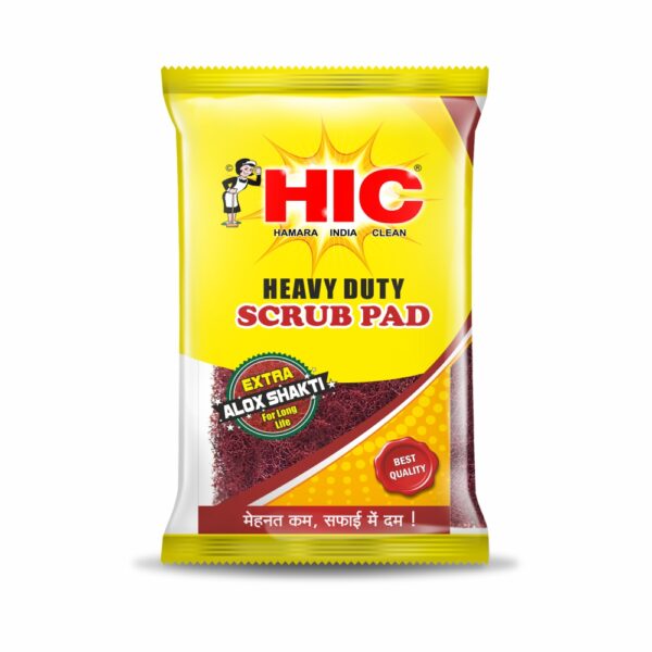 HIC Heavy Duty Scrub Pad (Red) (YI – 179)