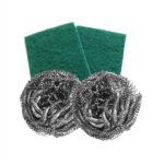 HIC Steel Scrubber with Scrub Pad (YI – 209) - Image 2