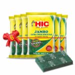 HIC Jambo Extra Thick Scrub Pad Multipurpose Scrub Pad Pack of 5 (YI – 063)