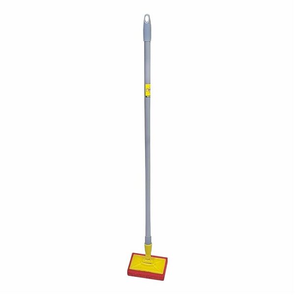 HIC Scrub Pad With Rod For Washing And Scrubbing Floor/Tile/Corner Cleaning Scrubber Brush